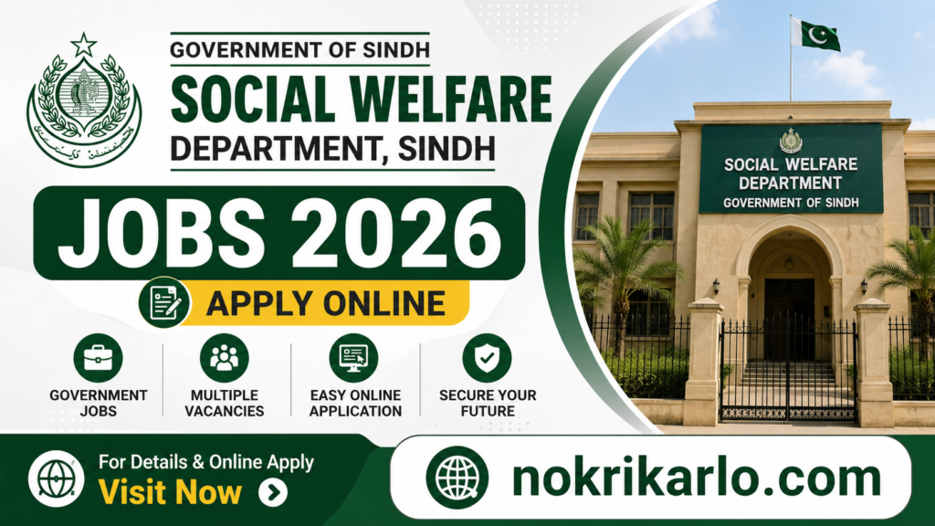 Social Welfare Department Sindh Jobs 2026 – Apply Online for Latest Vacancies