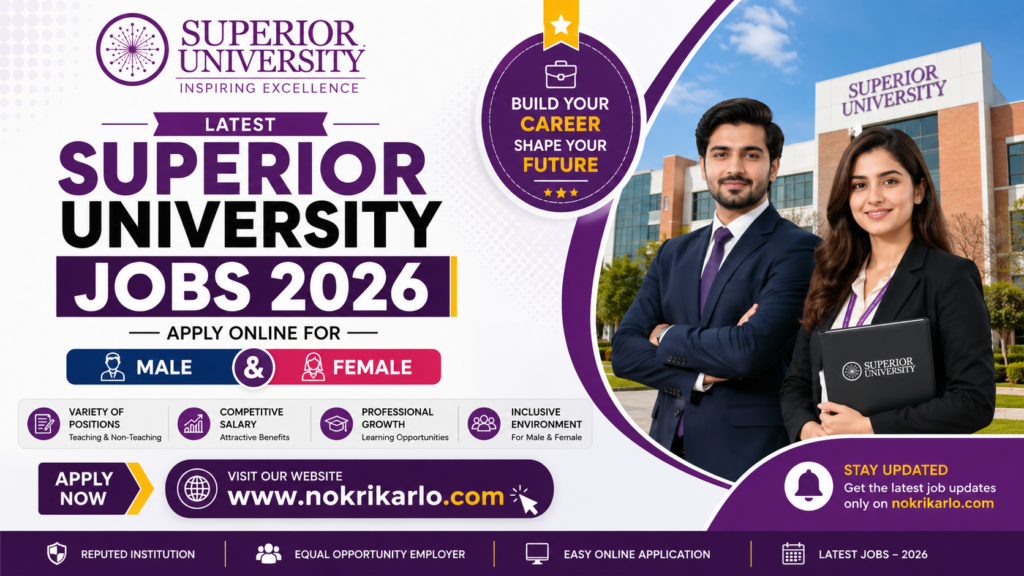 Superior University Jobs 2026 in Pakistan – Apply Online for Latest Careers