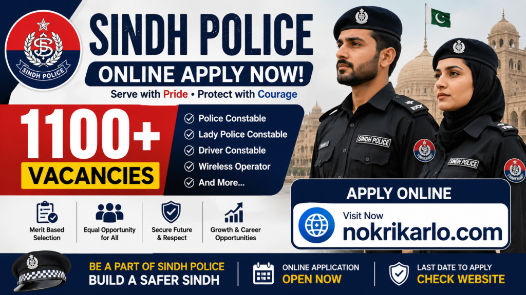 Join Sindh Prisons Department Jobs 2026 Apply Online for 1100+ Constable Posts